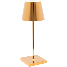 ZAFFERANO POLDINA PRO MINI TABLE LAMP 111x300mm. GOLD 2.2W LED 192/200lm. — Image №1
