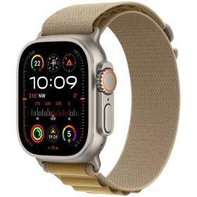 Apple Watch Ultra 2 2024  Tan Alpine Loop, S, 49мм, Natural Titanium — Изображение №1