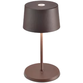 ZAFFERANO OLIVIA PRO MINI TABLE LAMP 110x220mm. MATT RUST 2.2W LED 130-150lm. — Image №1
