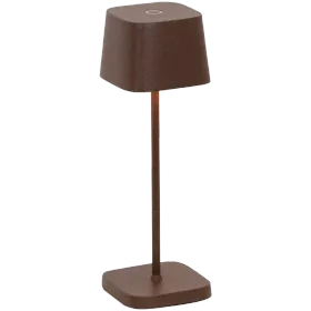 ZAFFERANO OFELIA MICRO TABLE LAMP 67x67x200mm. PAINTED RUST 2.2W LED 60-73lm. — Image №1