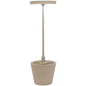 ZAFFERANO POLDINA REVERSO TABLE LAMP 110x350mm. PAINTED MATT SAND 2.3W LED — Image №1