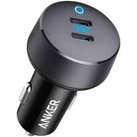 ANKER Car Adapter 2*USB/USB-C, 18 W, Black — Изображение №1