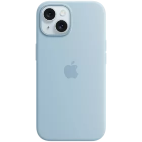APPLE Case Silicone Case with MagSafe Light Blue for iPhone 15 — Image №1