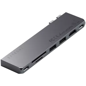 SATECHI  Multiport Adapter Aluminum USB-C Pro Hub сұр кеңістік — image №1