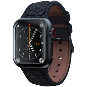 Ремешок NJORD Salmon 40/41mm Leather Strap Dark Grey — Изображение №1