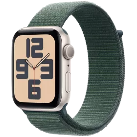 Apple Watch SE GPS Gen.2 (2024), 44мм, Сияющая звезда, Lake Green Sport Loop — Изображение №1