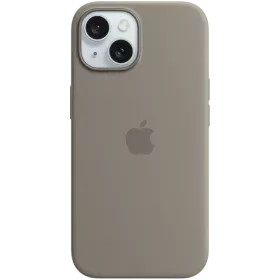 APPLE Silicone Case with MagSafe Clay for iPhone 15 — Image №1
