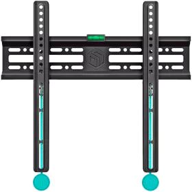 ONKRON Fixed TV Wall Mount for 32" to 65" Flat Panel TVs Digital Panels 50 kg, Black, VESA: 75x75 mm - 400x400 mm — Image №1