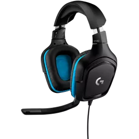 Headset LOGITECH G432 with Microphone, Black/Blue — Image №1