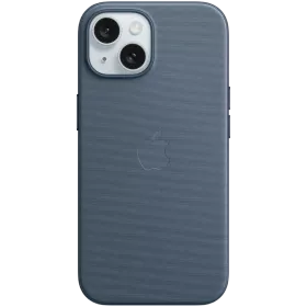 APPLE Чехол FineWoven Case с MagSafe Pacific Blue для iPhone 15 — Изображение №1