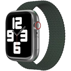 Ремешок VLP Woven nylon strap для Apple Watch 38/40/41 Dark Green — image №1
