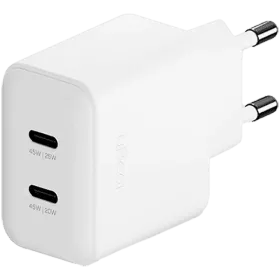 Қуат адаптері UBEAR 2*USB-C, 45 Вт — image №1