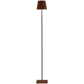 ZAFFERANO POLDINA PRO L FLOOR LAMP 170x170x1220mm. PAINTED CORTEN 5.5W LED 400lm. — Image №1