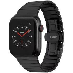 LAUT LINKS for Apple Watch 42/44/45mm Band LINKS Black for Apple Watch 42/44/45 mm — Image №1