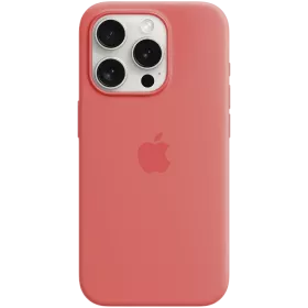 APPLE Θήκη Silicone Case with MagSafe με MagSafe, Guava for iPhone 15 Pro — Εικών №1
