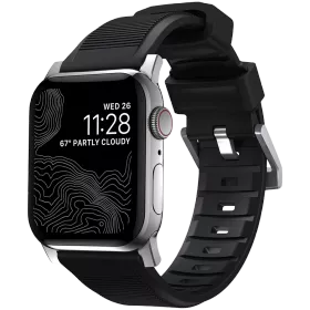 Ζώνη NOMAD Rugged Strap V.2 Για Apple Watch 44/42 Μαύρο (NM1A41SN00) — Εικών №1