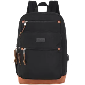 CANYON Backpack Laptop backpack for 15.6"  Black for MacBook Pro 14/MacBook Pro 15/Notebook up to 15.6" — Image №1