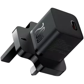 BASEUS Power Adapter USB-C, 20 W, Black — Image №1