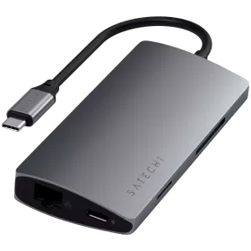SATECHI  Multi-Port Adapter V2  Multiport Adapter  Space Gray — Image №1