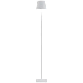 ZAFFERANO POLDINA PRO L FLOOR LAMP 170x170x1220mm. PAINTED MATT WHITE 4.5W LED 400lm. — Image №1