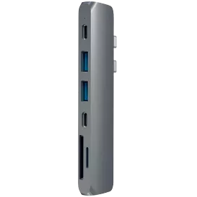 Док-станция SATECHI Aluminum Pro Hub, Серый космос (ST-CMBPM) — Изображение №1
