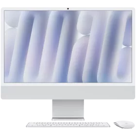 iMac 24" M4, 8C CPU 8C GPU, 16ГБ 256ГБ Твердотільний накопичувач, Сріблястий — Зображення №1