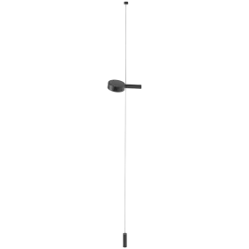 ZAFFERANO SUPER O SUSPENDED FLOOR LAMP 1 LIGHT MATT BLACK 3.5W 27/31/40K-5Vdc — Image №1