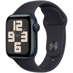 Apple Watch SE GPS Gen.2 (2023)  Спортивный ремешок цвета «тёмная ночь», S/M, 40мм, Тёмная ночь — Изображение №1