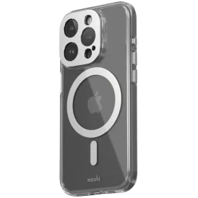 Чехол MOSHI iGlaze Slim Hardshell для iPhone 15 Pro, Luna Silver — Изображение №1