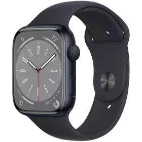 Apple Watch Series 8 GPS  Спортивный ремешок цвета «тёмная ночь», 45мм, Тёмная ночь — Изображение №1