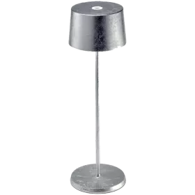 ZAFFERANO OLIVIA PRO TABLE LAMP 110x350mm. PAINTED SILVER LEAF 2.2W LED 150lm. — Image №1