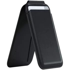 SATECHI Wallet Vegan-Leather Magnetic Wallet Stand , Black — Image №1