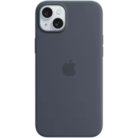 APPLE силиконовый чехол с MagSafe Storm Blue для iPhone 15 Plus — Изображение №1