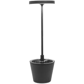 ZAFFERANO POLDINA REVERSO TABLE LAMP 110x350mm. PAINTED MATT DARK GRAY 2.3W LED — Image №1