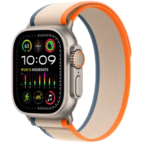 Apple Watch Ultra Series 2 GPS + Cellular  Orange/Beige Trail Loop, M/L, 49mm, Natural — Image №1