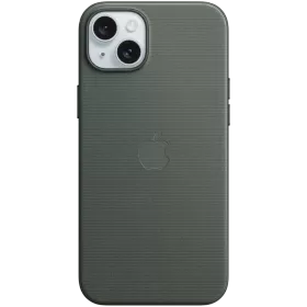 APPLE Чехол FineWoven Case с MagSafe Evergreen для iPhone 15 Plus — Изображение №1