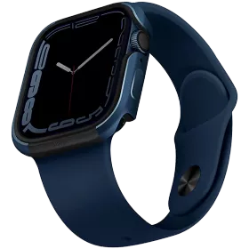Чехол UNIQ Valencia aluminium  Синий для Apple Watch — Изображение №1
