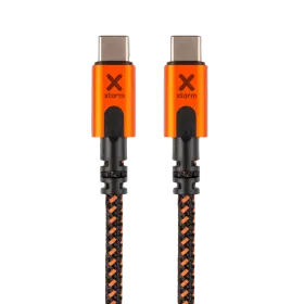 XTORM USB-C Cable, 1.5 m, Black/Orange — Image №1