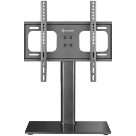 ONKRON Universal Height Adjustable Table Top TV Stand for 26 to 55" Flat Panel TVs Digital Panels 30 kg, Black — Image №1