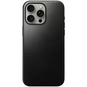 NOMAD Case Modern Leather Horween with MagSafe, Black for iPhone 15 Pro Max — Image №1