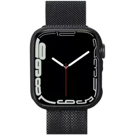 Защитный чехол PITAKA Air Case  Чёрный/Серый для Apple Watch (8 Gen.)/Apple Watch (7 Gen.) — Изображение №1