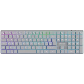 CANYON HKB-W11 Keyboard, Wireless, Gray, United Kingdom/US EN — Image №1