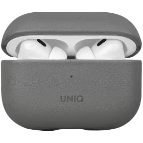 UNIQ Чехол Lyden DS Leatherette  Rhino Grey/Black для AirPods Pro (Gen. 2) — Изображение №1