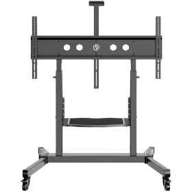 ONKRON Mobile TV Stand Rolling TV Cart for 50"-100" Screens up to 130 kg, Black VESA: 200x200 - 1000x600 — Image №1