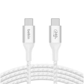 BELKIN Καλώδιο USB-C, 2 μετρητής, Λευκό — Εικών №1