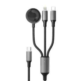 VLP USB-C to Lightning/USB-С/MagSafe, Чёрный, 1.2м — image №1