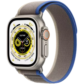 Apple Watch Ultra GPS + Cellular, 49χιλ., Natural, Blue/Gray Trail Loop, S/M — Εικών №1