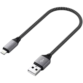 SATECHI Lightning Cable, 0.25 m, Space Gray — Image №1