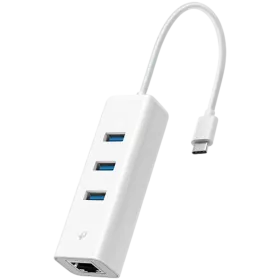 TP-LINK USB Type-C 3-Port Hub & Gigabit Ethernet Adapter White — Image №1