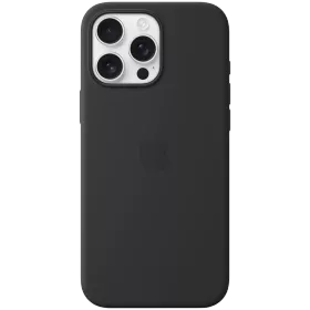 APPLE силиконовый чехол с MagSafe Чёрный для iPhone 16 Pro Max — Изображение №1